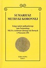 Sumariusz metryki koronnej Tom 5
