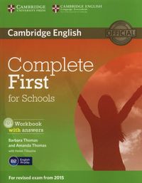 Complete First for Schools Workbook with Answers + CD