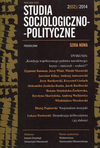 Studia Socjologiczno-Polityczne 2 (2)/2014