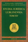 Studia Iuridica Lublinensia t  XV