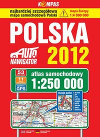 Polska Atlas samochodowy 2012 1:250 000