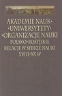 Akademie nauk uniwersytety organizacje nauki