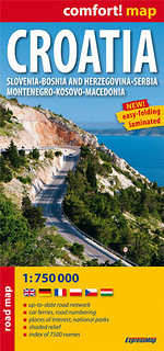 Croatia Road Map 1:750 000