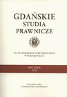 Gdańskie studia prawnicze Tom 34