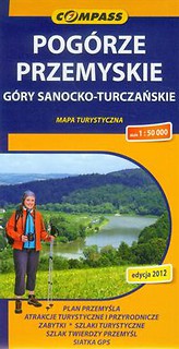 Pogórze Przemyskie Góry Sanocko-Turczańskie mapa turystyczna