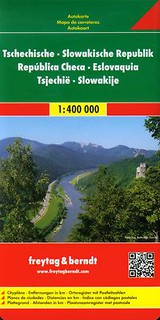 Czechy Słowacja mapa drogowa 1:400 000