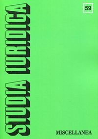 Studia Iuridica Tom 59 Miscellanea
