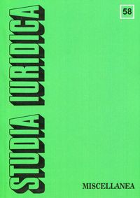 Studia Iuridica Tom 58 Miscellanea