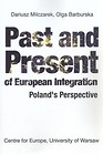 Past and Present of European Integration